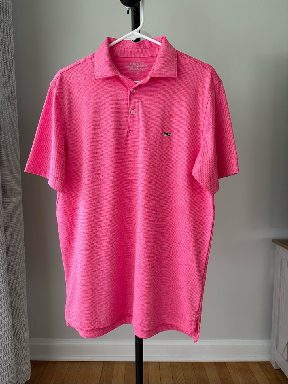 Vineyard Vines Men’s Heather Pink Polo Shirt